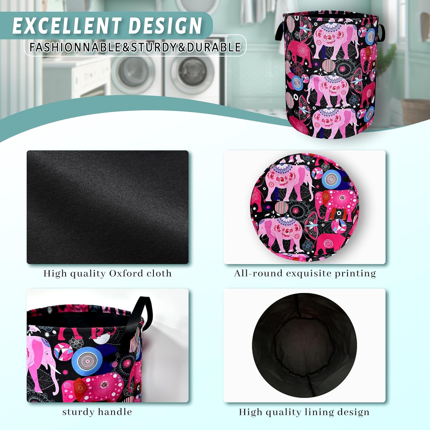 Compact Versatile Folding Laundry Basket for Home Storage