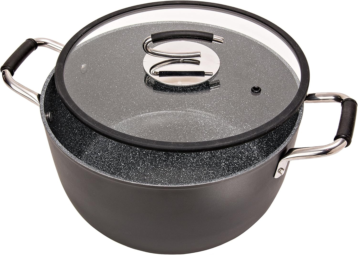 8 Qt Nonstick Dutch Oven Made in Italy PTFE-Free Induction-Friendly