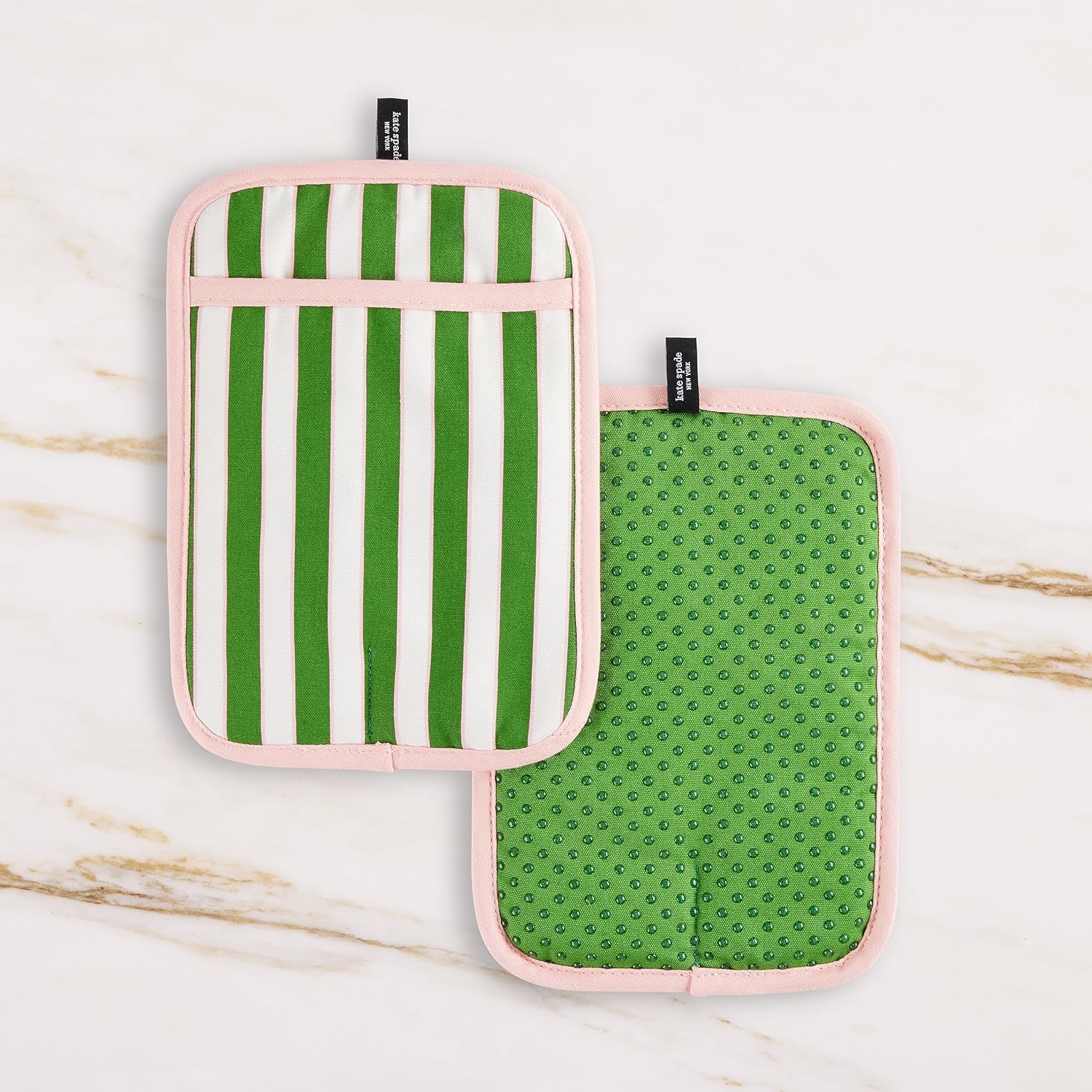 Kate Spade New York Botanical Stripe Pot Holder Set