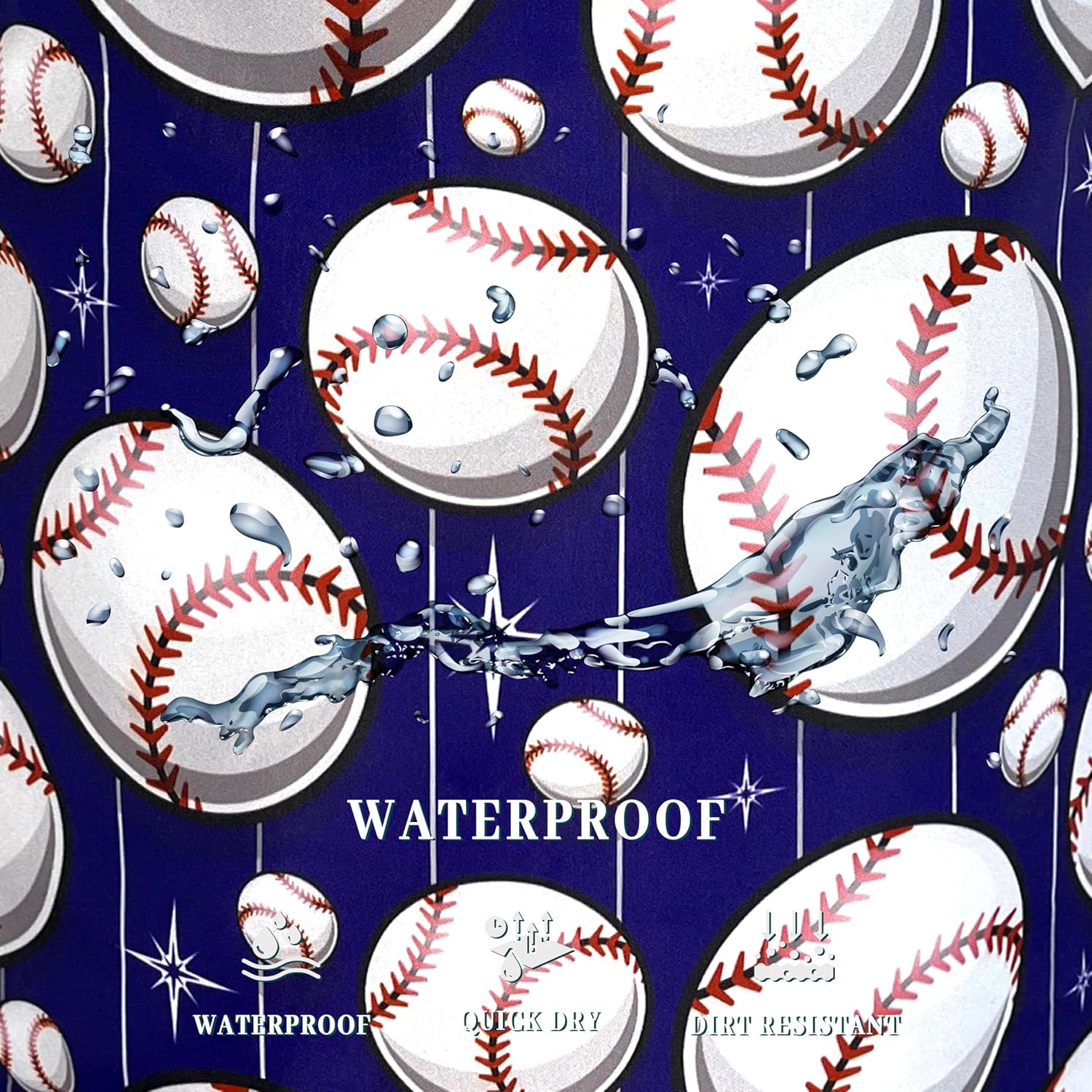 Perfect Baseball Pattern Laundry Basket for Storage