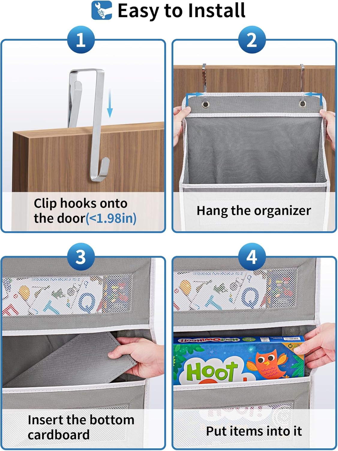 Sturdy Door Organizer Storage System for Home Use