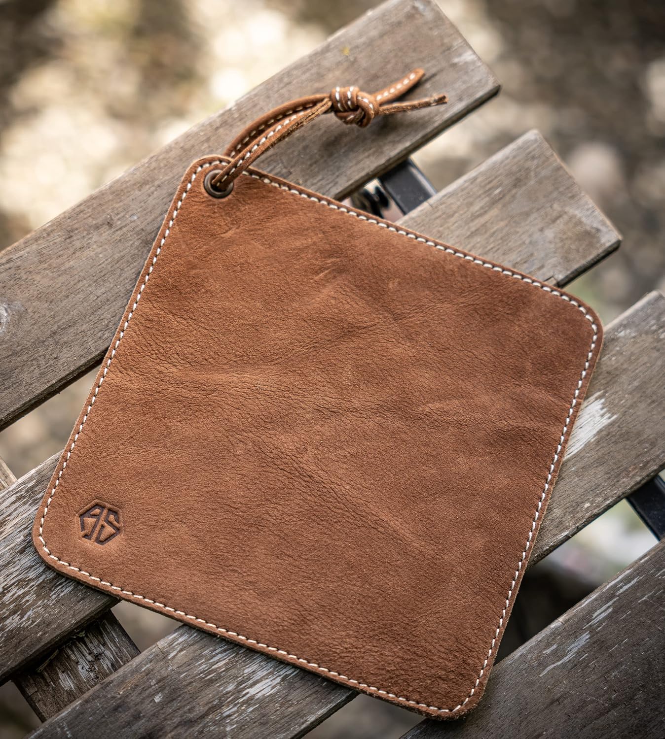 Angus Stoke Fran Potholder Buffalo Leather Heat-Resistant Perfect for Cooking BBQ